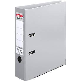 herlitz Ordner maX.file protect plus, DIN A4, Rückenbreite 80 mm, 10 Stück, grau