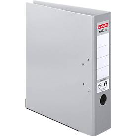herlitz Ordner maX.file protect plus, DIN A4, Rückenbreite 80 mm, 10 Stück, grau
