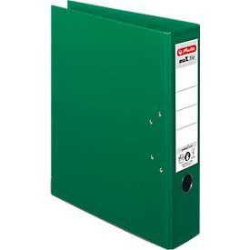herlitz Ordner maX.file protect plus, DIN A4, Rückenbreite 80 mm, 10 Stück, grün