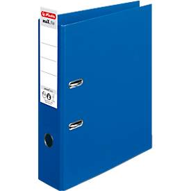 herlitz Ordner maX.file protect plus, DIN A4, Rückenbreite 80 mm, blau