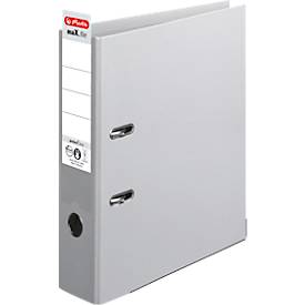 herlitz Ordner maX.file protect plus, DIN A4, Rückenbreite 80 mm, grau