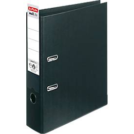 herlitz Ordner maX.file protect plus, DIN A4, Rückenbreite 80 mm, schwarz