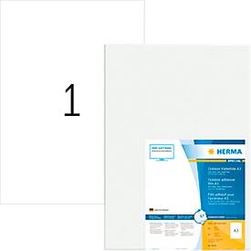 Herma Folienetiketten Special Nr. 9544, 297 x 420 mm, wetterfest, abwaschbar, selbstklebend, schmutzabweisend, weiß, 40 Stück
