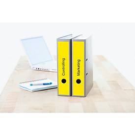 Herma Ordneretiketten A4, 297 x 61 mm, permanent haftend/bedruckbar, 60 Stück, gelb