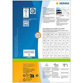 Herma Premium-Adressetiketten Nr. 4279, 70 x 67,7 mm, selbstklebend, permanenthaftend, bedruckbar, Papier, weiß, 1200 Stück auf 100 Blatt