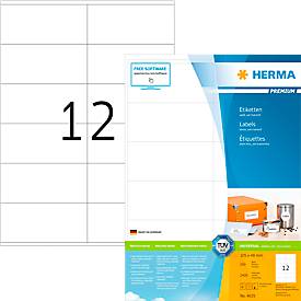 Herma Premium-Adressetiketten Nr. 4635, 105 x 48 mm, selbstklebend, permanenthaftend, bedruckbar, Papier, weiß, 2400 Stü