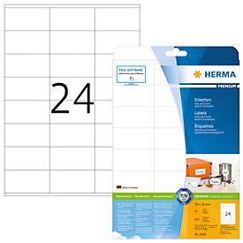Herma Premium-Etiketten auf DIN A4-Blättern, permanent haftend, 600 Etiketten, 25 Bogen