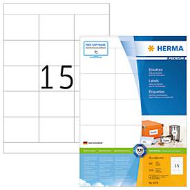 Herma Premium-Etiketten Nr. 4278 auf DIN A4-Blättern, permanent haftend