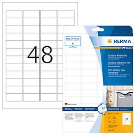 Herma wetterfeste Etiketten Nr. 9531 aus Polyesterfolie, 480 Etiketten, 10 Bogen