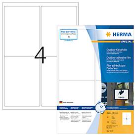 Herma wetterfeste Etiketten Nr. 9539, aus Polyesterfolie, 160 Etiketten, 40 Bogen