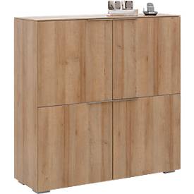 Highboard Amy, 4 Türen mit je 1 Fachboden, abschließbar, B 1126 x 1140 mm