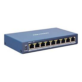 Hikvision DS-3E1309P-EI - Switch - Smart - 8 x 10/100 (PoE+) + 1 x 1000Base-T - Desktop - PoE+ (110 W)