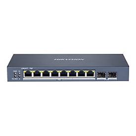 Hikvision DS-3E1510P-EI - Switch - Smart - 8 x 10/100/1000 (PoE+) + 2 x Gigabit SFP - Desktop - PoE+ (110 W)