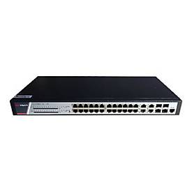 Hikvision Pro Series DS-3E2528P(B) - Switch - managed - 24 x 10/100/1000 (PoE+) + 4 x Combo Gigabit SFP/RJ-45 - an Rack 