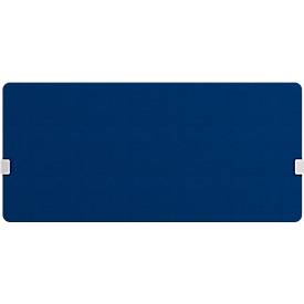 Hintertisch-Akustiktrennwand Wall inkl. Adapter, 30 mm stark, B 1600 x H 800 mm, dunkelbau