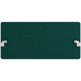 Hintertisch-Akustiktrennwand Wall inkl. Adapter, 30 mm stark, B 1800 x H 600 mm, grün