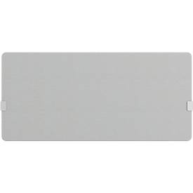 Hintertisch-Akustiktrennwand Wall inkl. Adapter, 30 mm stark, B 1800 x H 800 mm, hellgrau
