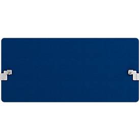 Hintertisch-Akustiktrennwand Wall inkl. Adapter, 30 mm stark, B 800 x H 600 mm, dunkelbau