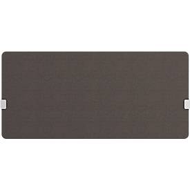 Hintertisch-Akustiktrennwand Wall inkl. Adapter, 30 mm stark, B 800 x H 600 mm, dunkelgrau