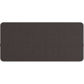 Hintertisch-Akustikwand Flex, 40 mm stark, mit Adapter, schallabsorbierend, modular erweiterbar, Tischmontage, B 1600 x H 800 mm, dunkelgrau