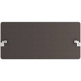 Hintertischwand Modus, mit Adapter, 25 mm stark, B 1000 x H 600 mm, dunkelgrau