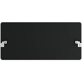 Hintertischwand Modus, mit Adapter, 25 mm stark, B 1200 x H 600 mm, schwarz