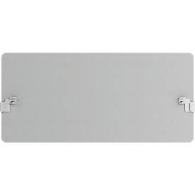 Hintertischwand Modus, mit Adapter, 25 mm stark, B 2000 x H 600 mm, hellgrau