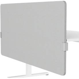 Hintertischwand Modus, mit Adapter, 25 mm stark, B 2000 x H 800 mm, hellgrau