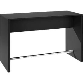 Hochtisch POINT, B 1800 mm, schwarz