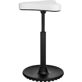 Hocker TOPSTAR Sitness H1-Work, Kunstleder, höhenverstellbar, TPU-Sohle, Clean-Effekt-Gasfeder, desinfektionsmittelbeständig, weiß