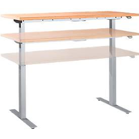 Höhenverstellbarer Arbeitstisch, Mutliplex, 1500 x 700 mm 