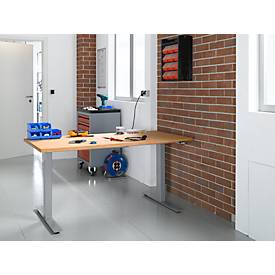 Höhenverstellbarer Arbeitstisch, Mutliplex, 1500 x 700 mm 