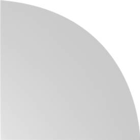 Hoeksteun Breno, koppelbaar blad voor Breno bureaus, L 800 x B 800 mm, lichtgrijs
