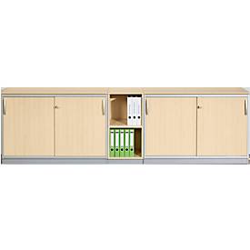 Holzregal TETRIS SOLID, 2 OH, B 400/800 mm, div. Dekore