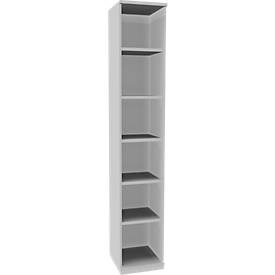 Holzregal TETRIS SOLID, 6 OH, B 400/800 mm, div. Dekore