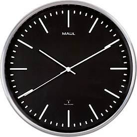 Horloge radio pilotée Maulfly, Ø 300 mm, noir