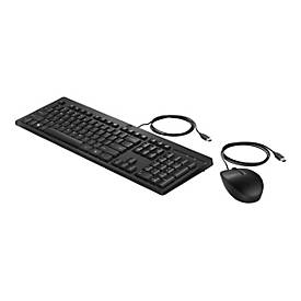 HP 225 - Tastatur-und-Maus-Set - USB - Deutsch - für HP 34; Elite Mobile Thin Client mt645 G7; Laptop 15; Pro Mobile Thi