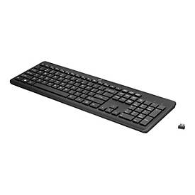 HP 230 - Tastatur - kabellos - 2.4 GHz - Deutsch - Schwarz