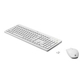 HP 230 - Tastatur-und-Maus-Set - kabellos - 2.4 GHz - Deutsch - weiß