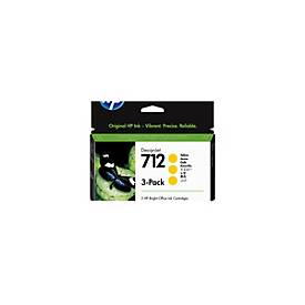 HP 712 - 3er-Pack - 29 ml - Gelb - original - DesignJet