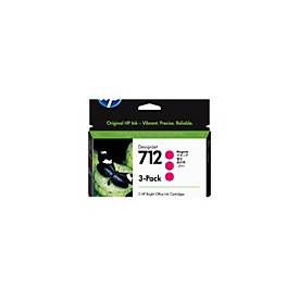 HP 712 - 3er-Pack - 29 ml - Magenta - original
