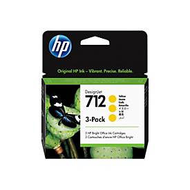 HP 712 - 3er-Pack - Gelb - original - DesignJet - Tintenpatrone