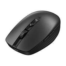 HP 715 - Maus - mehrere Geräte, wiederaufladbar - 7 Tasten - kabellos, kabelgebunden - Bluetooth 3.0, 2.4 GHz