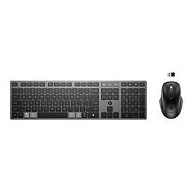 HP 725 - Tastatur-und-Maus-Set - multifunktional, wiederaufladbar, betrieben mit Superkondensator - full size - kabellos