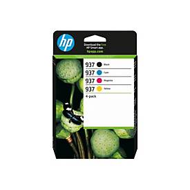 HP 937 - 4er-Pack - Schwarz, Cyan, Magenta, Gelb
