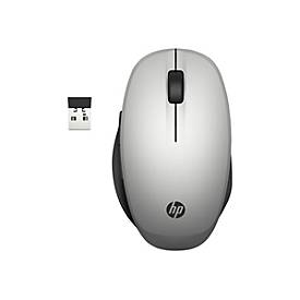 HP Dual Mode - Maus - optisch - kabellos - Bluetooth, 2.4 GHz - kabelloser Empfänger (USB)