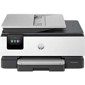 HP OfficeJet Pro 8122e All-in-One Tintenstrahldrucker, 1200 dpi, 2,7 Zoll Touch-Display, Dual-Band Wi-Fi/LAN, USB 2.0, weiß