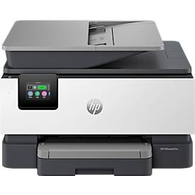 HP OfficeJet Pro 9120e All-in-One Tintenstrahldrucker, 1.200 dpi, 2,7 Zoll Touch-Display, Dual-Band Wi-Fi/LAN, USB 2.0, weiß