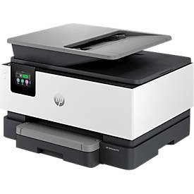 HP OfficeJet Pro 9120e All-in-One Tintenstrahldrucker, 1.200 dpi, 2,7 Zoll Touch-Display, Dual-Band Wi-Fi/LAN, USB 2.0, weiß