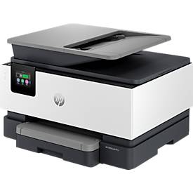 HP OfficeJet Pro 9120e All-in-One Tintenstrahldrucker, 1.200 dpi, 2,7 Zoll Touch-Display, Dual-Band Wi-Fi/LAN, USB 2.0, weiß
